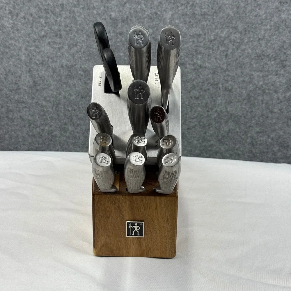 Henckels Diamondl Dynamic 13 Piece Knife Set with Wood Block and Shears